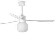 Lustra cu Ventilator si telecomanda AMELIA L BALL LED alb