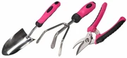 Sixtol Set de unelte de grădină GARDEN PINK 3, 3piese
