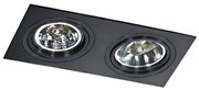 Spot incastrabil directionabil de tavan/plafon SIRO 2 BK
