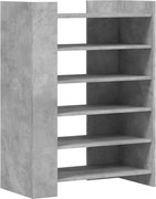 vidaXL Pantofar, gri beton, 74,5x37,5x100 cm, lemn prelucrat