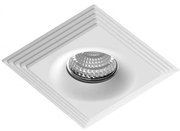 Spot incastrat tavan/plafon LUCIANO SQUARE alb