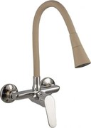 Baterie bucatarie Inter Ceramic Linni monocomanda bej-crom lucios