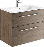 Geberit Selnova Square lavoar cu dulap 80 cm nucă 501.242.00.1