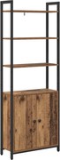 vidaXL Dulap pentru cărți Lemn Vechi 60 x 24 x 161 cm Lemn compozit