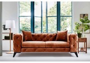 Canapea CHESTERFIELD Como - Orange cu 2 Locuri 197 X 73 X 90