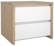 Noptieră albă-în culoare naturală Next – Tvilum