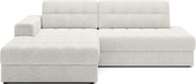 Colțar crem extensibil cu tapițerie din țesătură bouclé (cu colț pe partea stângă/cu șezlong) Blezalt – ELTAP