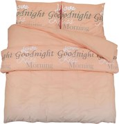 vidaXL Set cu husă de pilotă, roz, 260x240 cm, bumbac