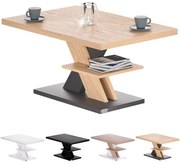 Deuba Masuta de cafea Detroit 90x60x45cm - lemn/gri