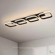 Lustră LED cu Telecomandă, Putere 128W, Iluminare Modernă și Complet Personalizabilă