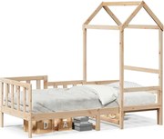 vidaXL Pat de zi cu acoperiș, 80x200 cm, lemn masiv de pin