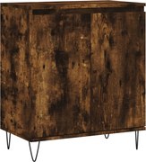 vidaXL Servantă, stejar fumuriu, 60x30x75 cm, lemn compozit