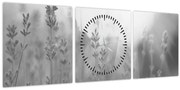 Tablou - Lavanda (cu ceas) (90x30 cm)