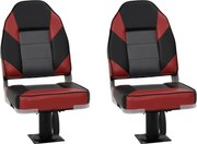 vidaXL Set cu scaun pentru barcă, pliabil, 4 piese, spătar înalt