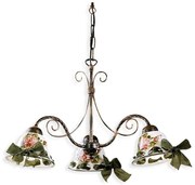 Candelabru 3 brate design clasic realizat manual din ceramica NAPOLI