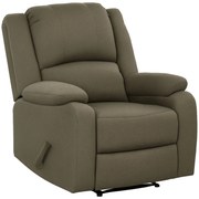 HOMCOM Fotoliu de relaxare, funcție de întindere și suport de picioare, reglabil, până la 150 kg, cadru din oțel, 90 x 96 x 98 cm, Maro | Aosom Romania