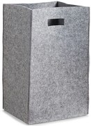 Cos pentru rufe/cumparaturi, Zeller,  35 x 30 x 55 cm, Material textil, Gri