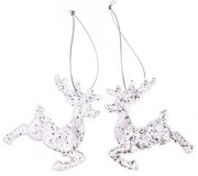 Ornamente de Crăciun 2 buc. din plastic 7 cm – Dakls