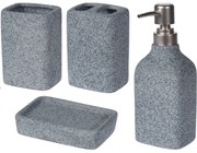 Set de baie Concrete, 4 buc.