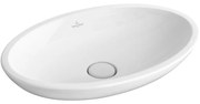 Lavoar pe blat Villeroy & Boch, Loop & Friends, oval, 63 cm, alb alpin