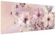 Tablou - Colaj de artă cu fluturi (120x50 cm)