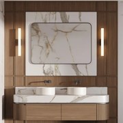 Lampă LED pentru oglindă de baie LINEA, 12 W, 230 V, 3000/4000/6000 K, IP44, 61 cm, negru