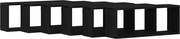 vidaXL Șemele de perete cu raft 6 pcs Stejar Negru 60 x 15 x 23 cm