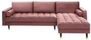 Coltar elegant Cozy Velvet II, catifea roz