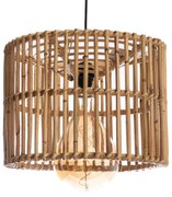 Lampa suspendata din ratan, natural, diametru 40 cm, inaltime 30 cm