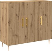 vidaXL Bufet Stejar Artizanal 90 x 34 x 80 cm Lemn compozit