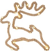 Decorațiune de Crăciun ren 28 x 29 cm, 20 LED-uri, alb cald