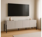 Dulap TV Wezilo 204 cm - cașmir / negru Picioare
