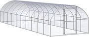 vidaXL Coteț de găini pentru exterior, 3x10x2 m, oțel zincat