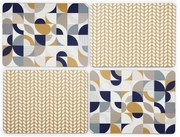 Suport pentru farfurii 4 buc. din plută/din hârtie 21.5x29 cm Bauhaus – Cooksmart ®