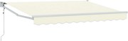 vidaXL Cort electric retractabil Crem 2,5 x 2 m