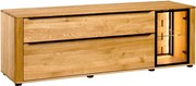 Comodă lemn masiv Moon Stejar, 182 × 60 × 48 cm
