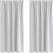 vidaXL Perdele Opaque cu Inel 2 pcs Gri deschis 175 x 140 cm Poliester