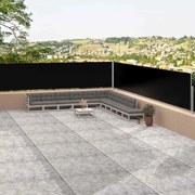 vidaXL Copertină laterală retractabilă, negru, 117x1200 cm