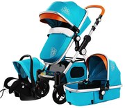 Carucior 3 in 1 cu landou transformabil sport, 0-36 luni, Turcoaz - CPC-14-turcoaz