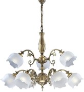 Candelabru 9 brate LUX design clasic realizat manual Bianca