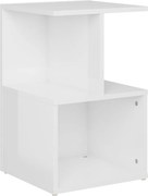 vidaXL Dulap lateral, alb extra lucios, 35x35x55 cm, PAL