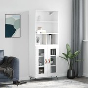 vidaXL Dulap înalt, alb, 69,5x34x180 cm, lemn compozit
