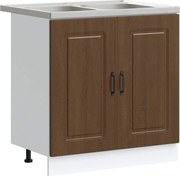 vidaXL Dulap de bucătărie Kalmar Stejar închis 80 x 46 x 81,5 cm
