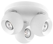 Plafoniera moderna cu 3 spoturi Tore 3L alba NVL-665002