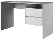Masă PC Paca 3 (Beton + Alb mat). 1048469