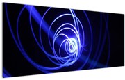 Tablou cu spirale albastre (120x50 cm)