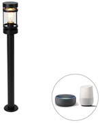 Lampă de exterior inteligentă neagră 80 cm IP44 incl. Wifi ST64 - Gleam