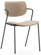 Scaune de dining bej 2 buc. Maika – Marckeric