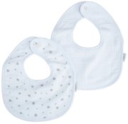 Bavete albe 2 buc. din muselină – Bébé Douceur