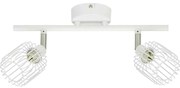 Spot dublu Flavian, 2xg9, 33w, metal, alb